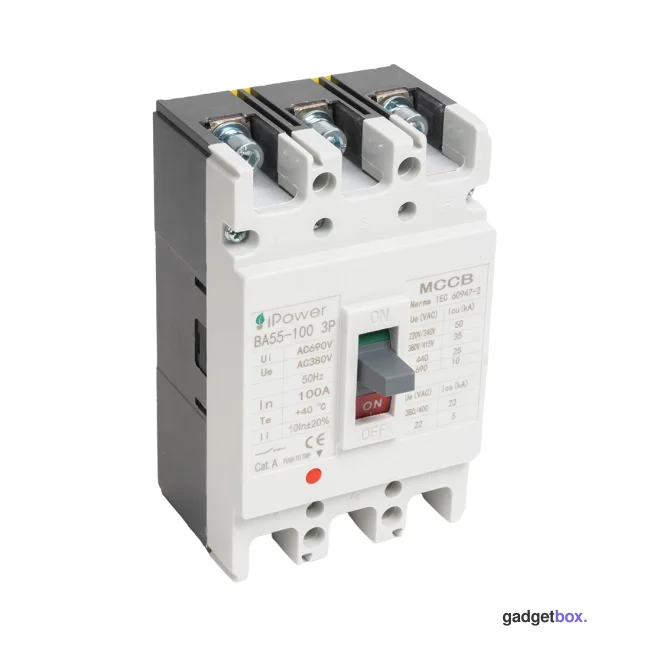 Автоматический выключатель iPower ВА55-100 3Р 100А