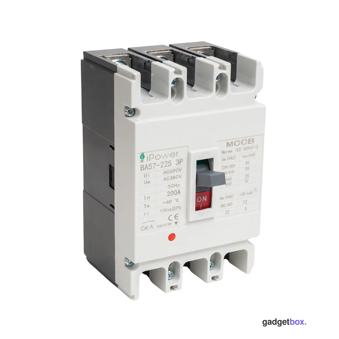Автоматический выключатель iPower ВА57-225 3P 200A