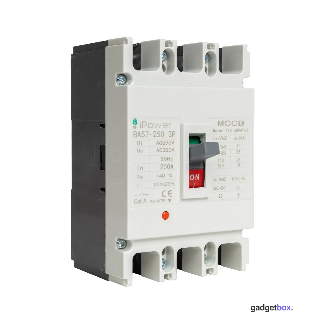 Автоматический выключатель iPower ВА57-250 3P 200A
