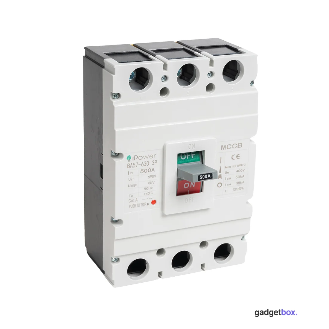 Автоматический выключатель iPower ВА57-630 3P 500A