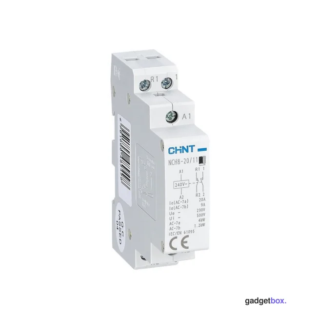 Контактор модульный CHINT NCH8-20/11 20A 1НО+1НЗ AC220/230В 50Гц