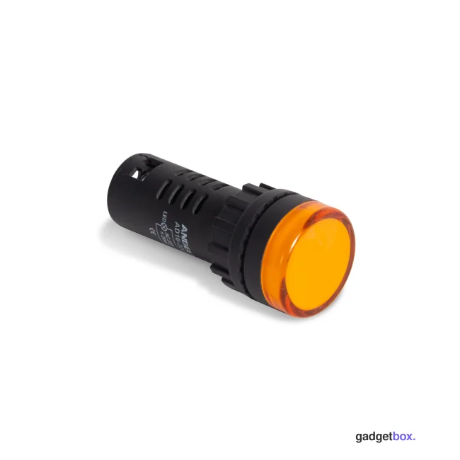Лампа светодиодная универсальная ANDELI AD16-22D 220V AC/DC (желтая)