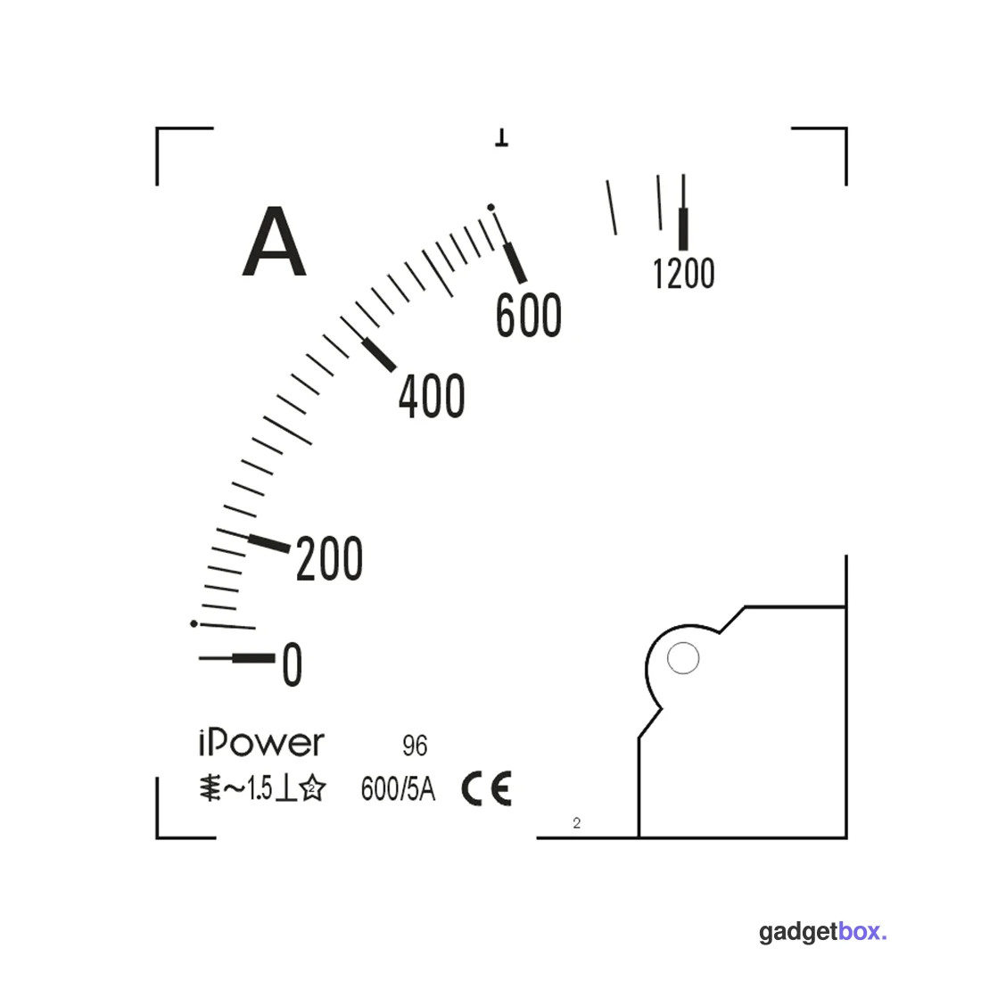 Шкала для амперметра iPower 600/5