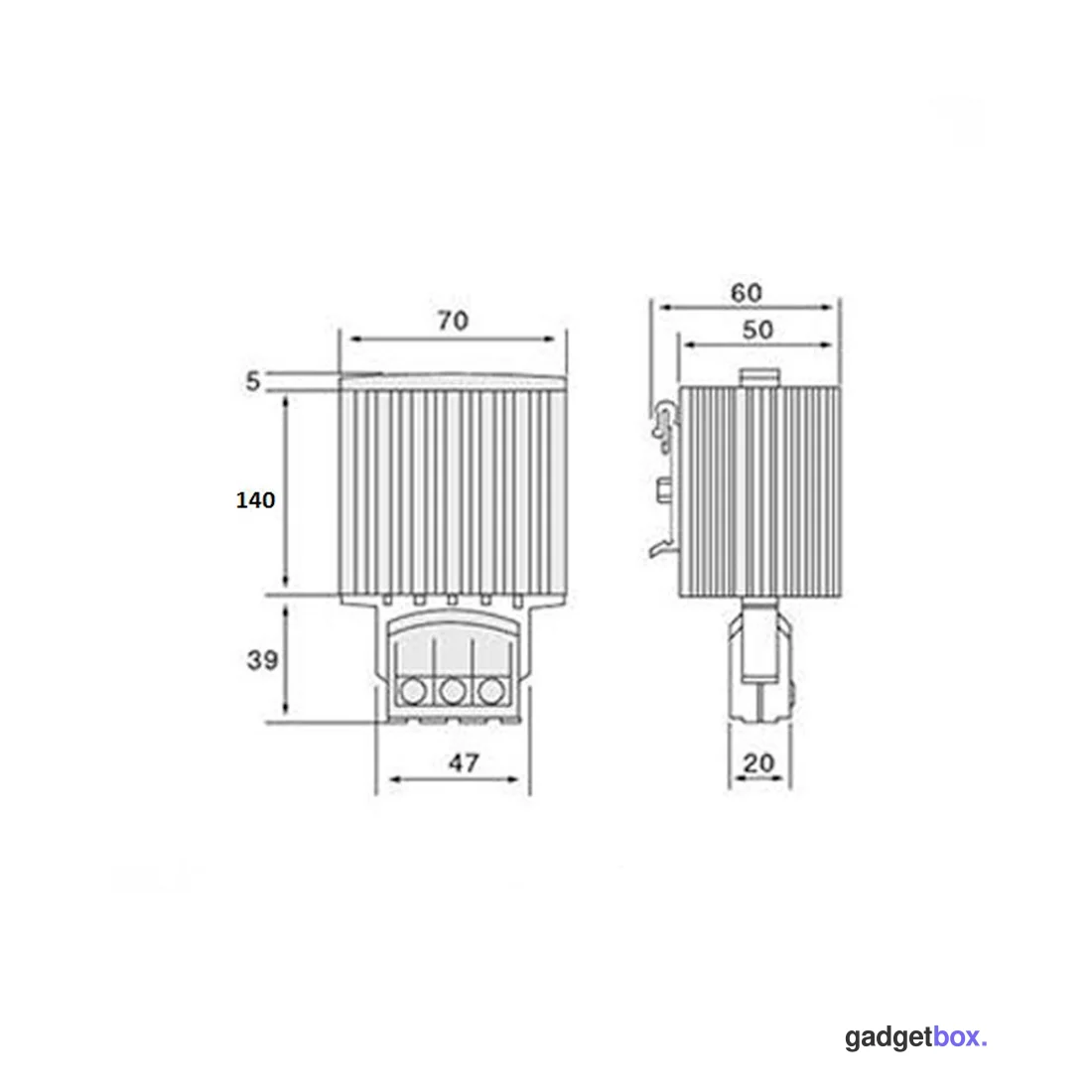 Обогреватель шкафной iPower HG140 75W 110-250V AC/DC