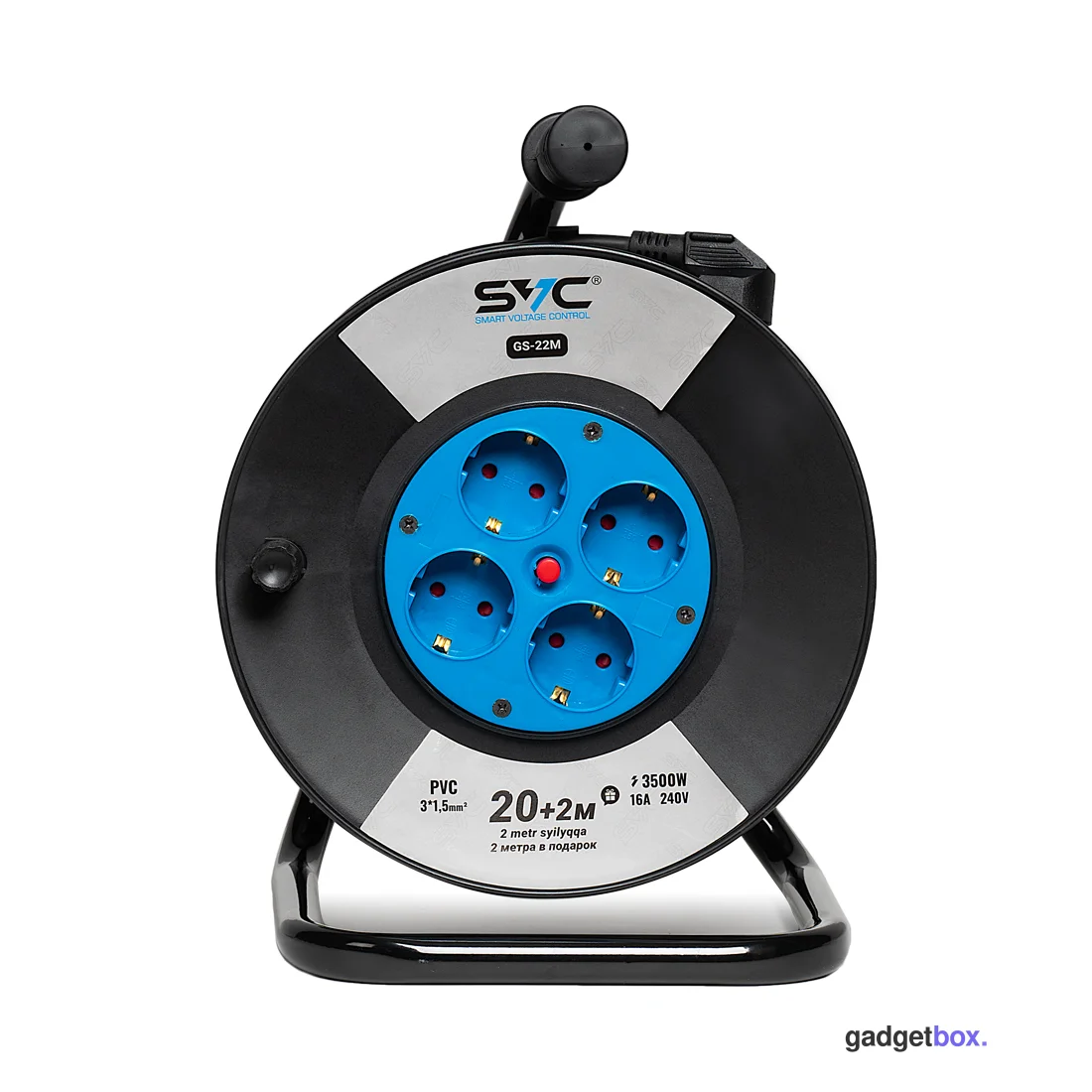 Удлинитель на катушке SVC GS-22M 22м. 240 в.
