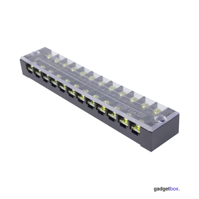 Колодка клеммная карболитовая Deluxe TB - 2512 (25A 12P)