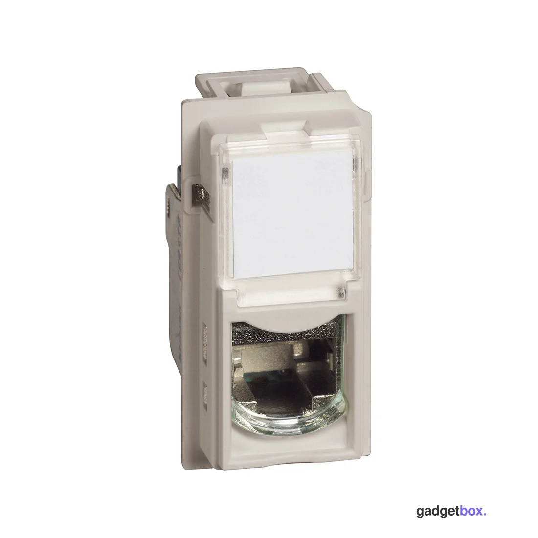Розетка компьютерная Bticino KM4279C6S Living Now RJ45 cat6 STP 1 модуль песочный