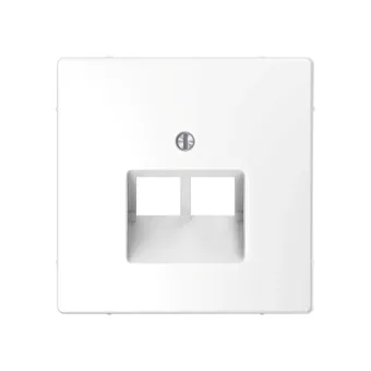 Центральная накладка MERTEN MTN4522-6035 D-Life для розетки 2-ой RJ45 белый лотос