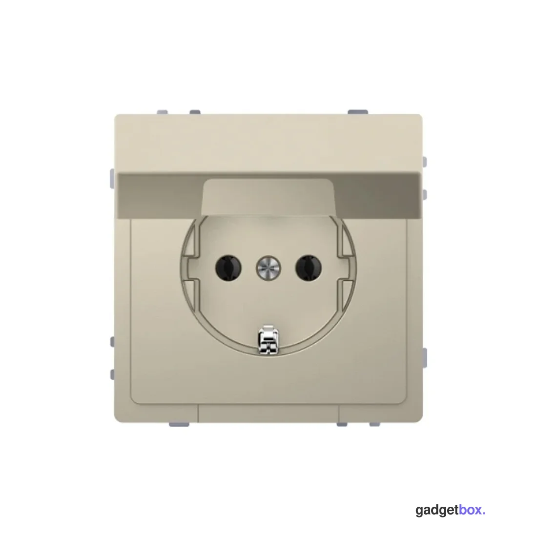 Розетка MERTEN MTN2310-6033 D-Life 16А с крышкой сахара