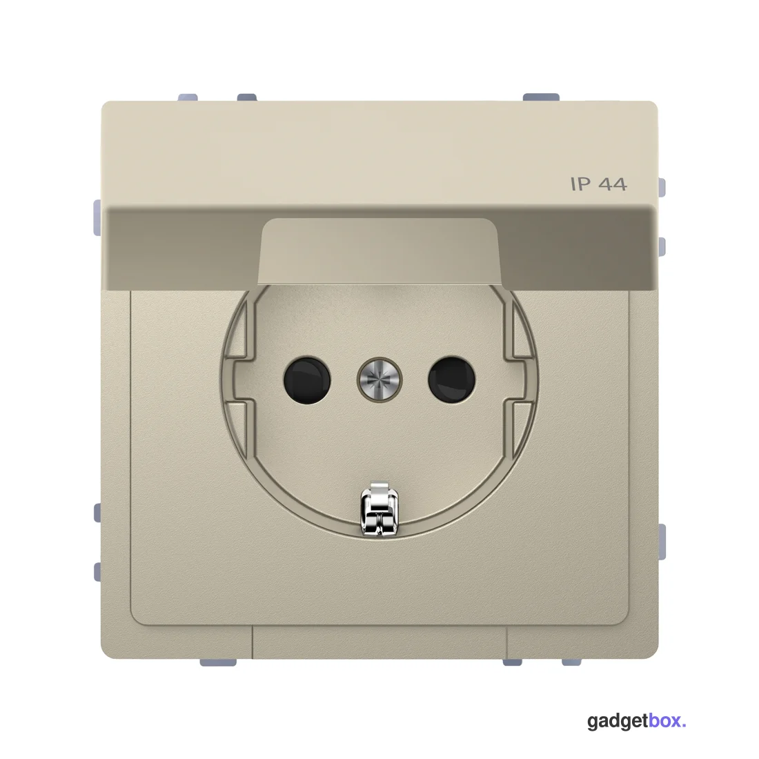 Розетка мех-м MERTEN MTN2314-6033 D-Life 16А с крышкой IP44 сахара