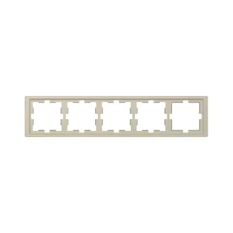 Рамка MERTEN MTN4050-6533 D-Life 5 постовая сахара