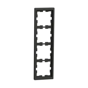 Рамка MERTEN MTN4040-6534 D-Life 4 постовая антрацит