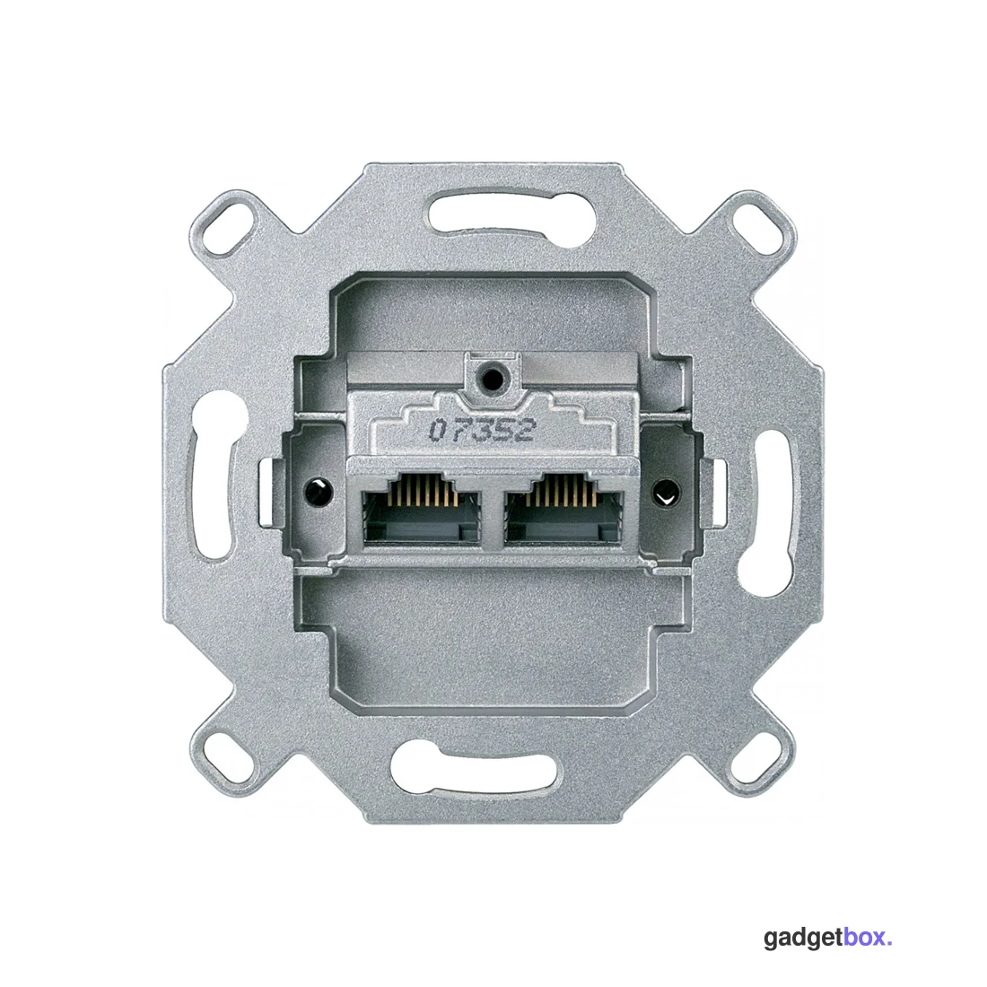 Компьютерная розетка RJ45 мех-м MERTEN MTN465706 х2 8/8 кат. 6
