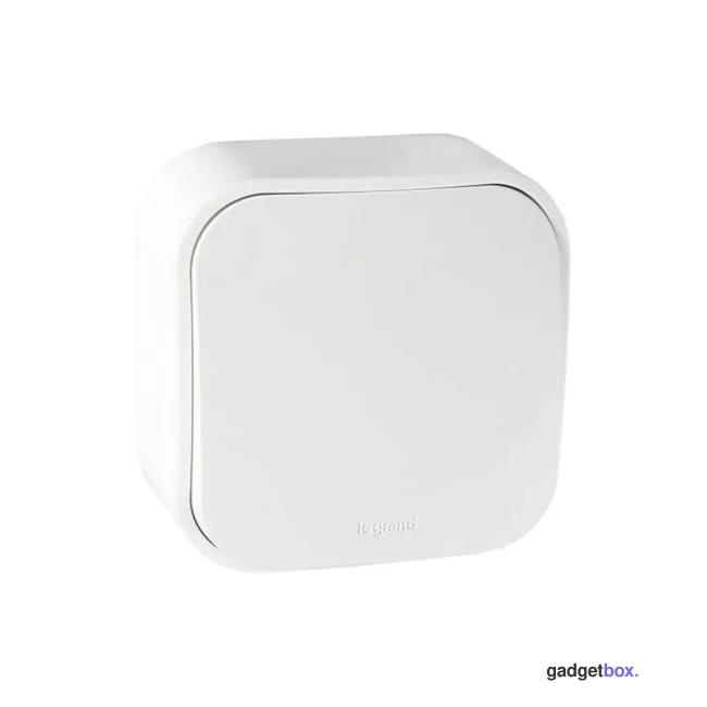 Выключатель без фиксации (кнопка) Legrand Forix 6A 250В IP20 накладной белый