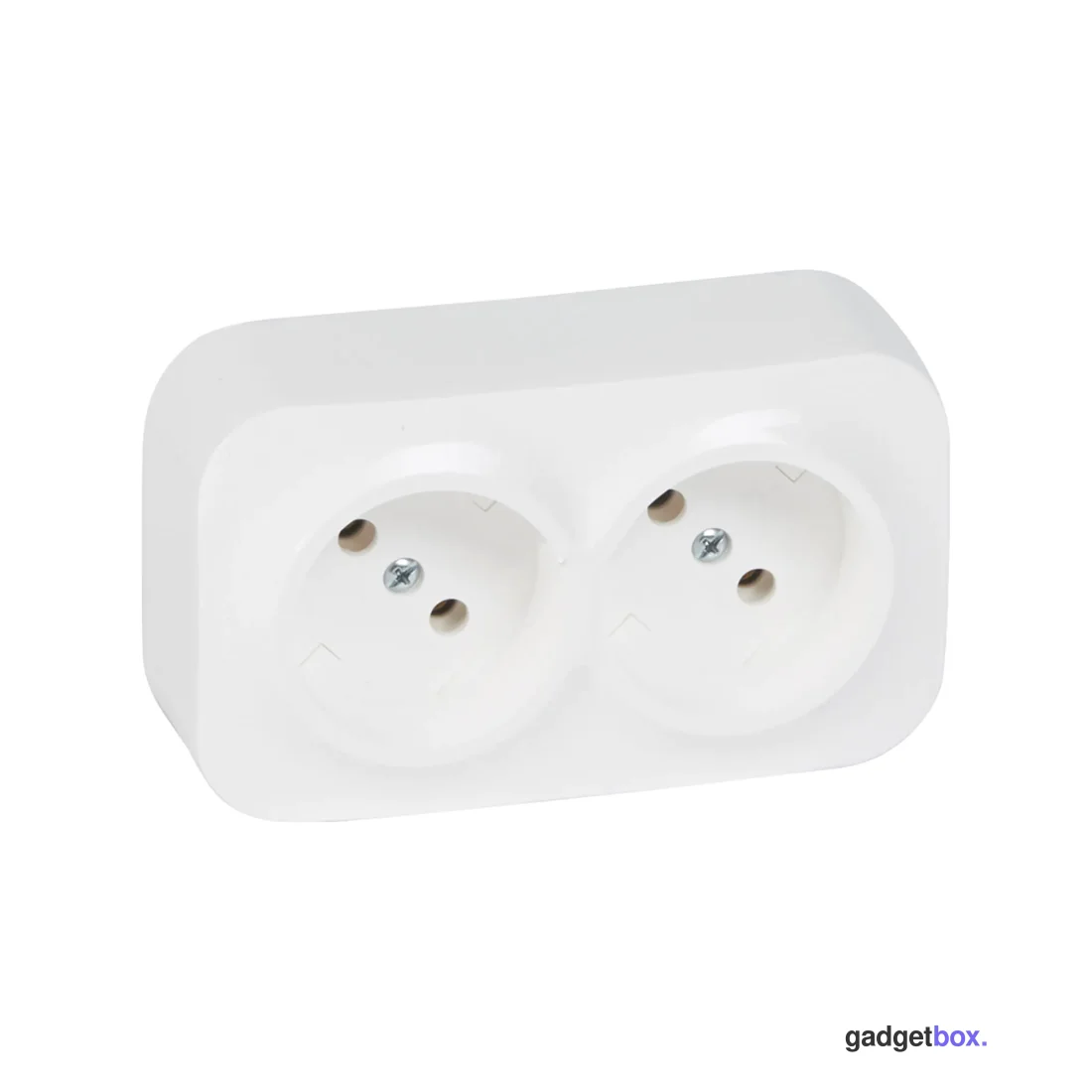 Розетка двойная без зк Legrand Forix 16A 250В IP20 накладная белый
