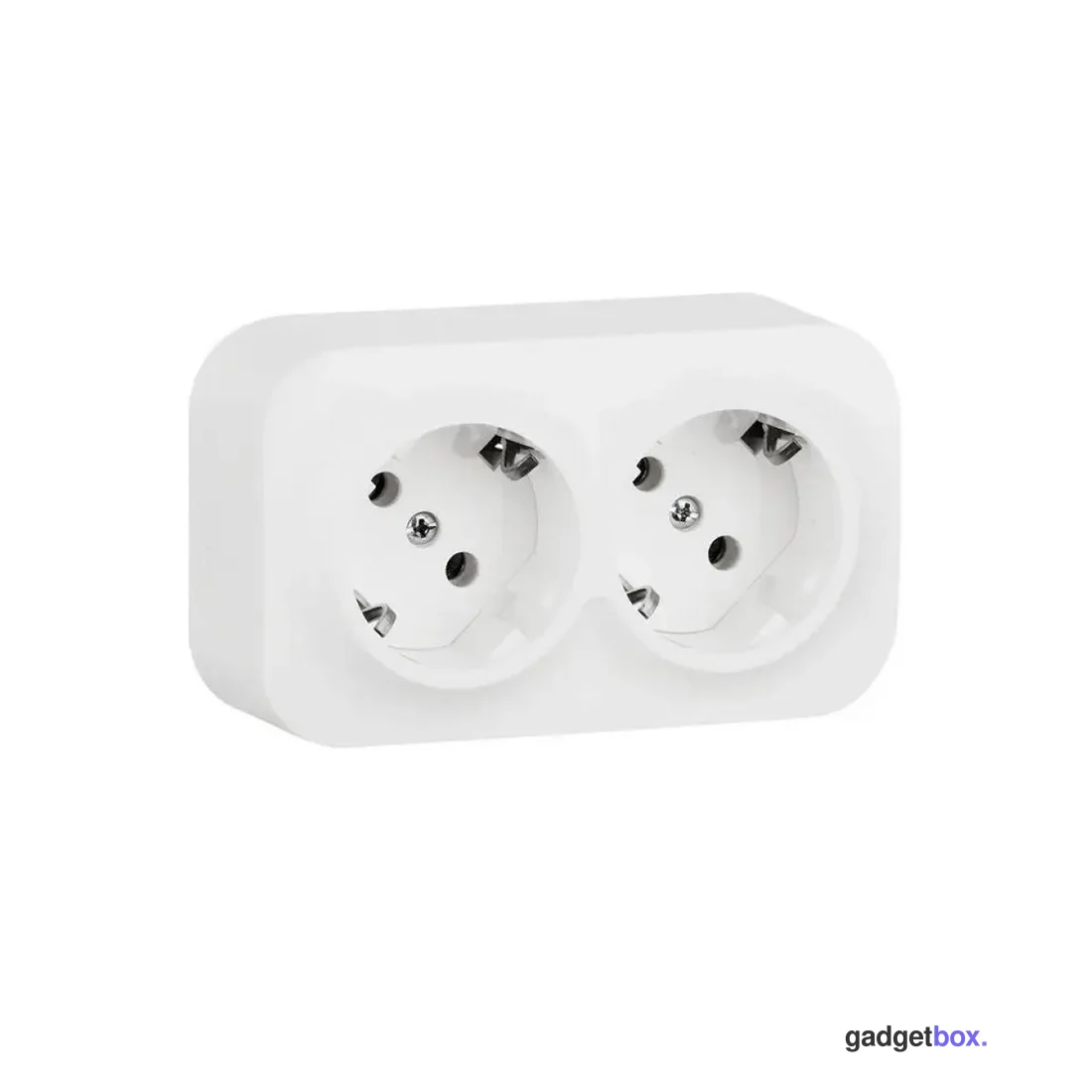 Розетка двойная с зк Legrand Forix 16A 250В IP20 накладная белый
