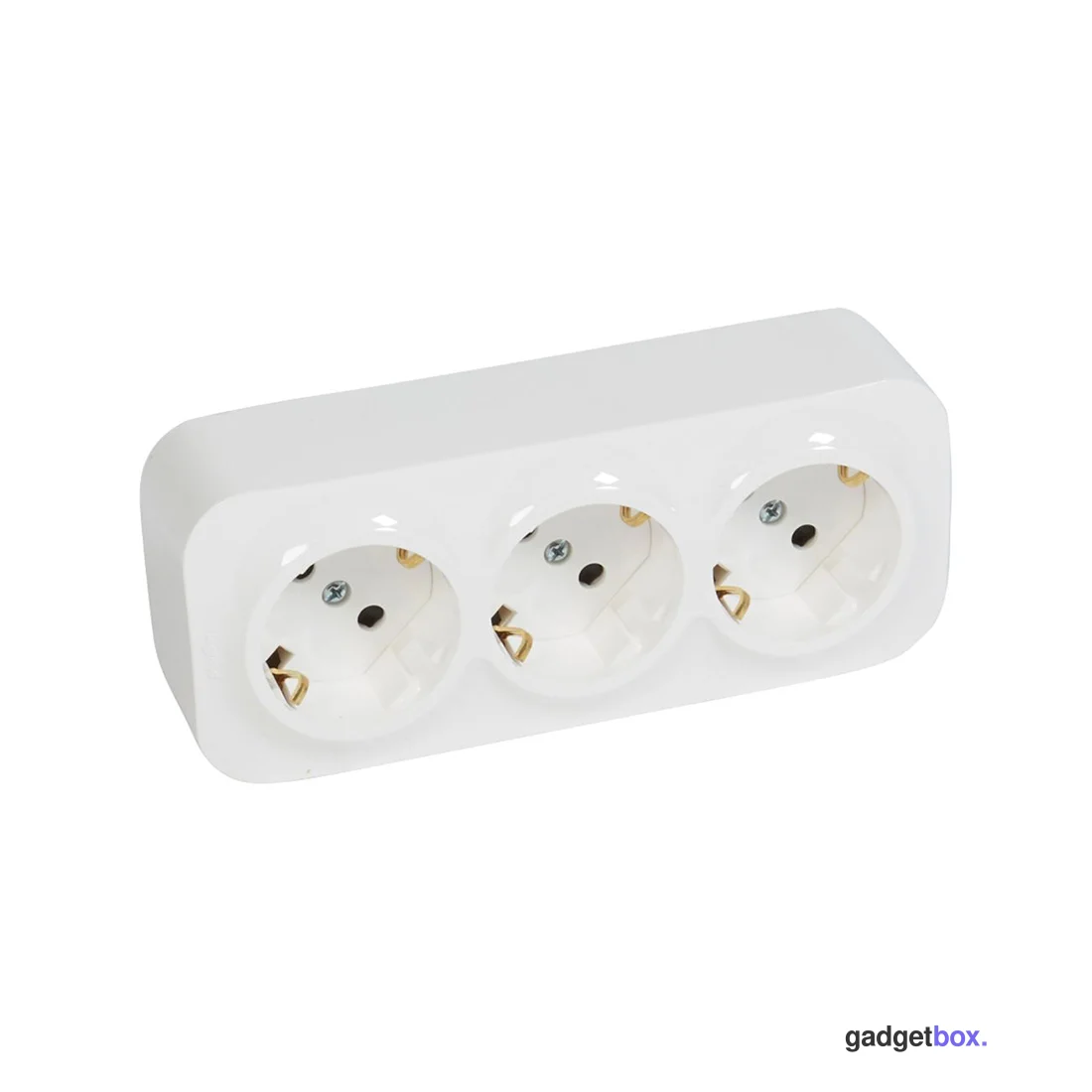 Розетка тройная с зк с зш Legrand Forix 16A 250В IP20 накладная белый