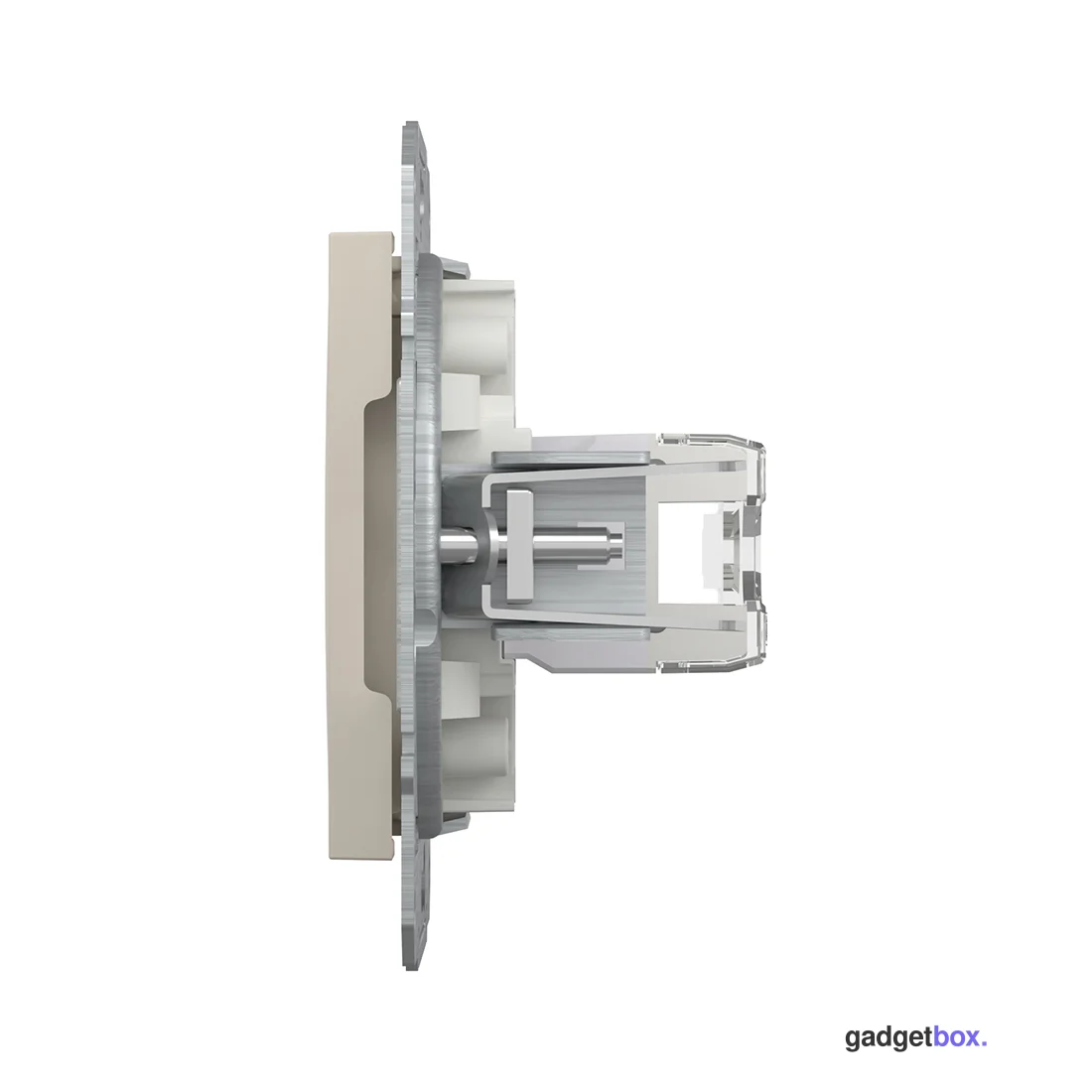 Розетка компьютерная SE EPH4770123 Asfora RJ45 кат. 6 механизм кремовый