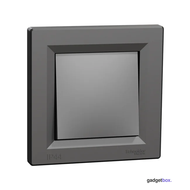 Переключатель одноклавишный SE EPH0400471 Asfora 10AX IP44 в сборе антрацит