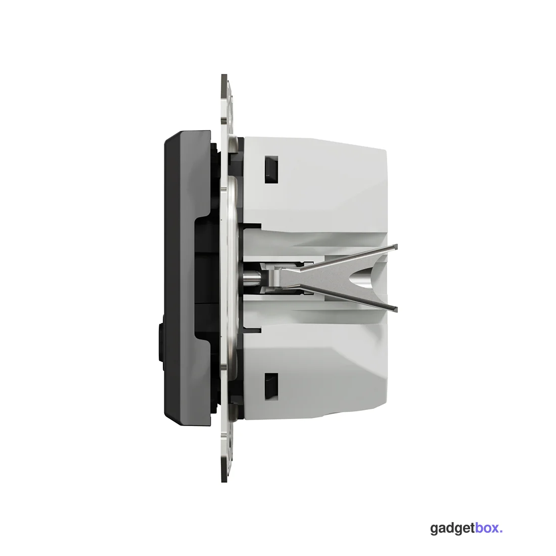 Розетка USB SE EPH2700471 Asfora A+С механизм антрацит