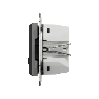 Розетка USB SE EPH2700471 Asfora A+С механизм антрацит