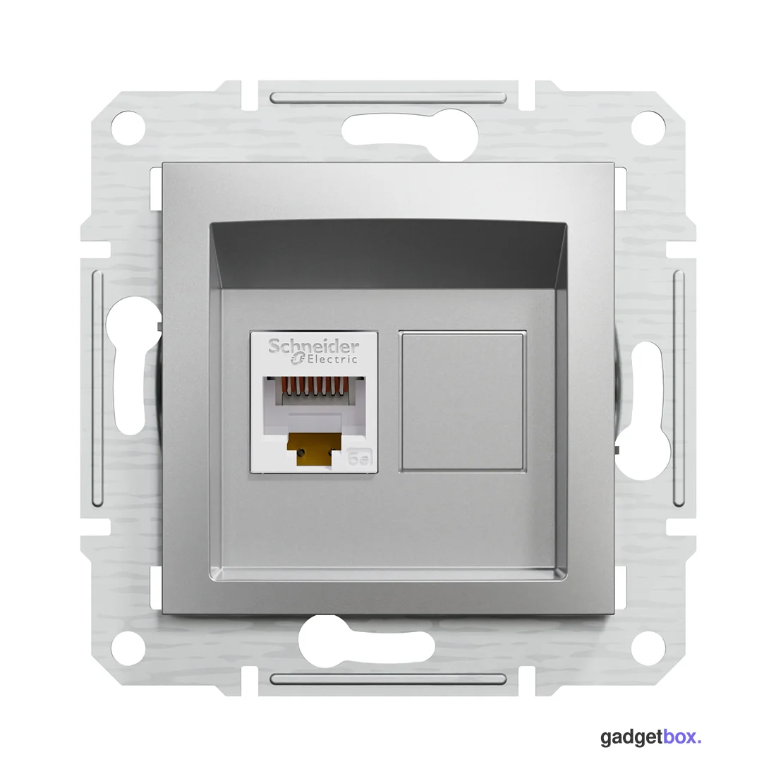 Розетка компьютерная SE EPH4300161 Asfora RJ45 кат.5e механизм алюминий