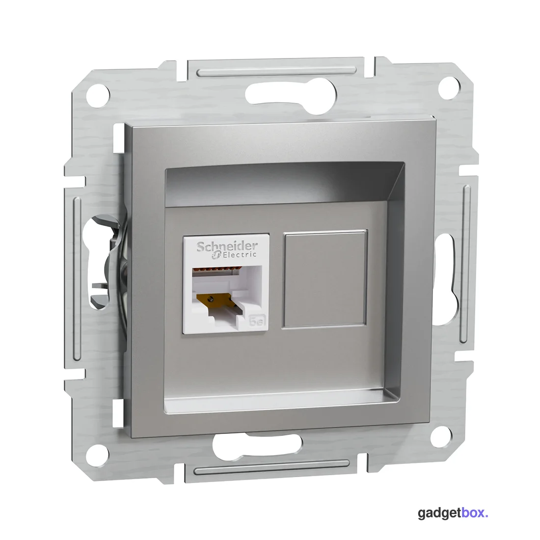 Розетка компьютерная SE EPH4300161 Asfora RJ45 кат.5e механизм алюминий