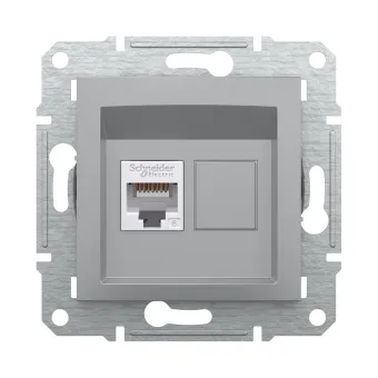 Розетка компьютерная SE EPH4700161 Asfora RJ45 кат.6e механизм алюминий