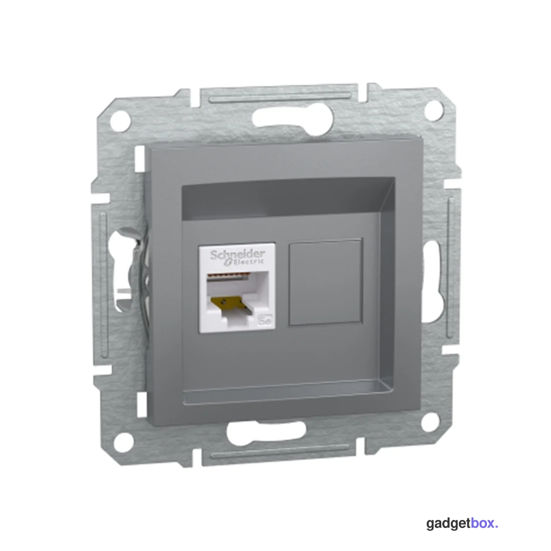 Розетка компьютерная SE EPH4300162 Asfora RJ45 кат.5e механизм сталь