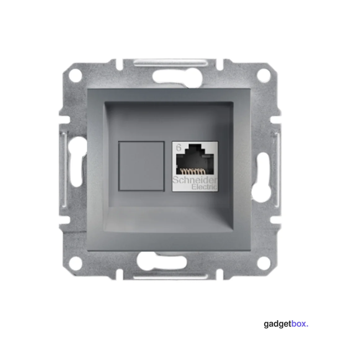Розетка компьютерная SE EPH4700162 Asfora RJ45 кат.6e механизм сталь
