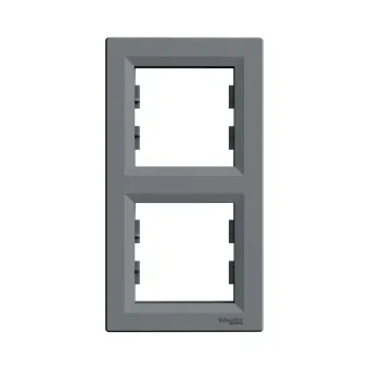 Рамка вертикальная SE EPH5810262 Asfora 2 постовая сталь