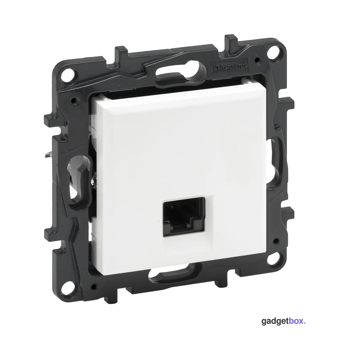 Информационная розетка одинарная Niloe Step RJ45 Кат.5e UTP Белый new