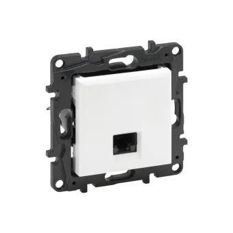 Информационная розетка одинарная Niloe Step RJ45 Кат.6 UTP Белый