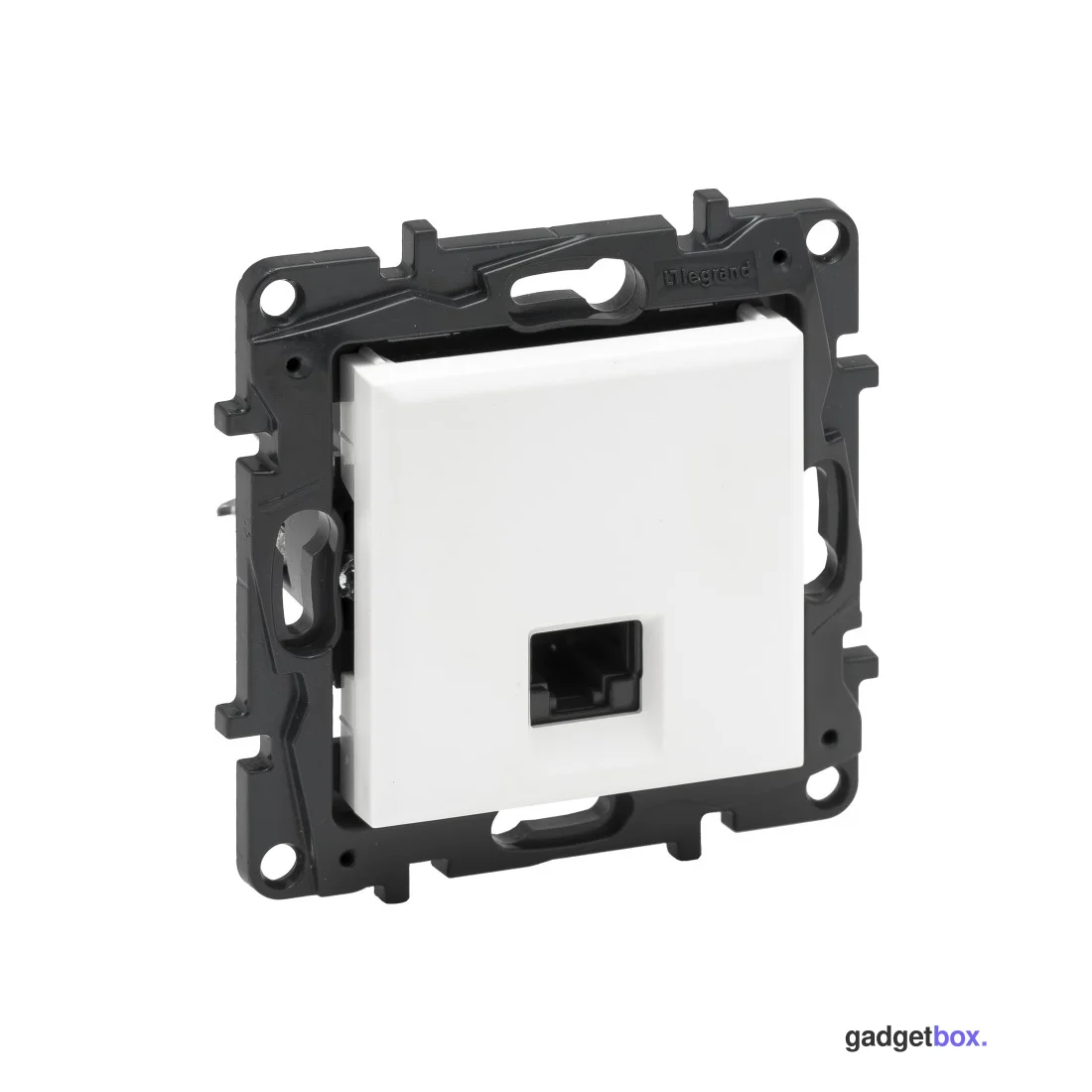 Информационная розетка одинарная Niloe Step RJ45 Кат.6 UTP Белый new