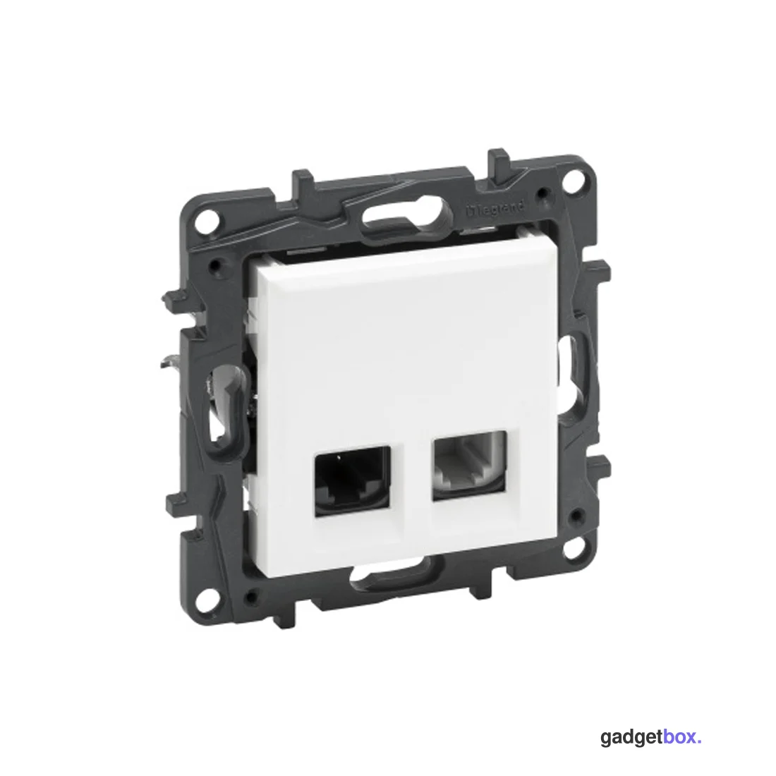 Информационная розетка одинарная Niloe Step RJ11+RJ45 Кат.6e UTP Белый