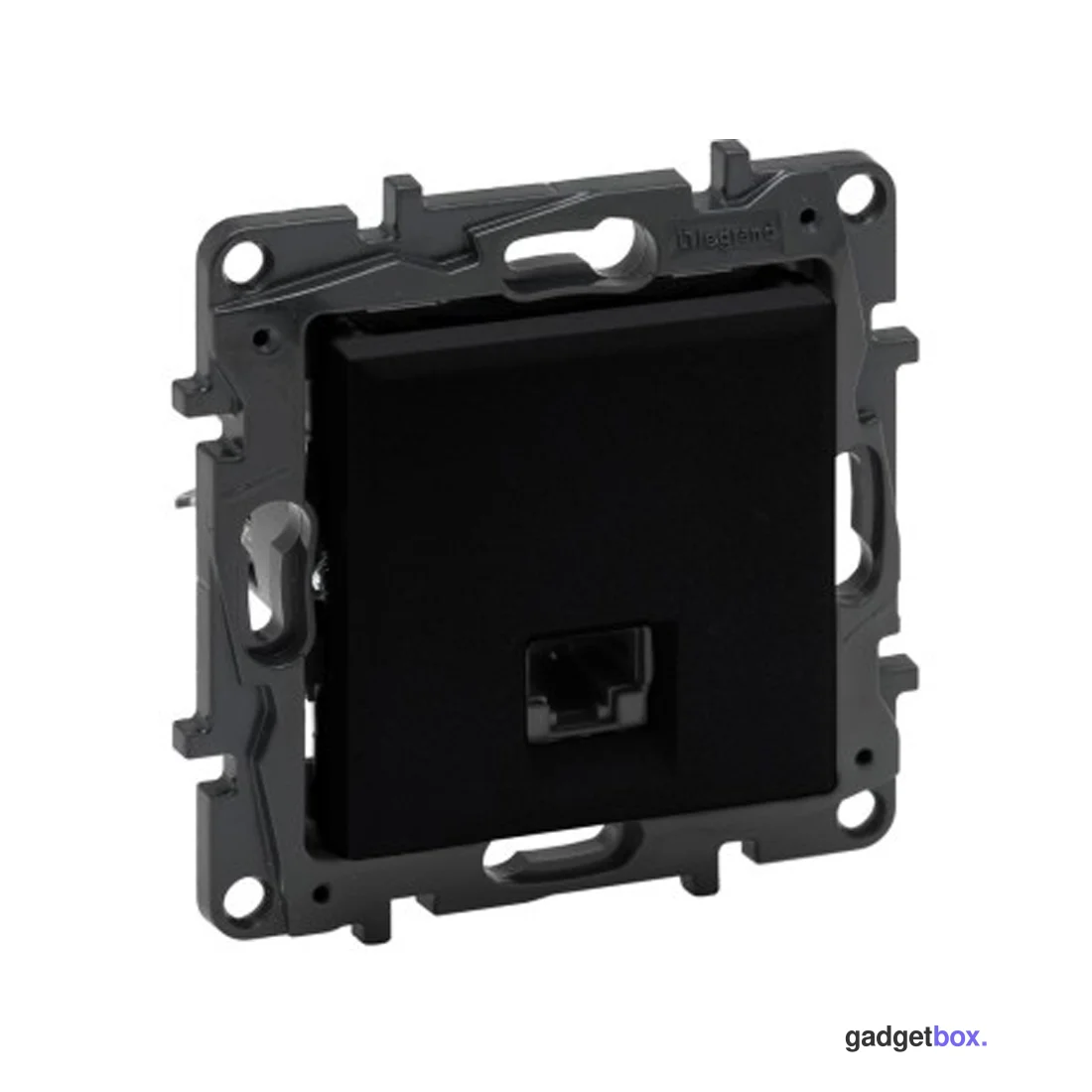 Информационная розетка одинарная Niloe Step RJ45 Кат.5e UTP Чёрный new