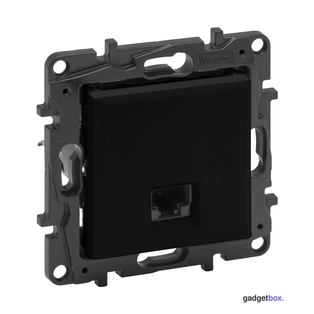 Информационная розетка одинарная Niloe Step RJ45 Кат.6 UTP Чёрный