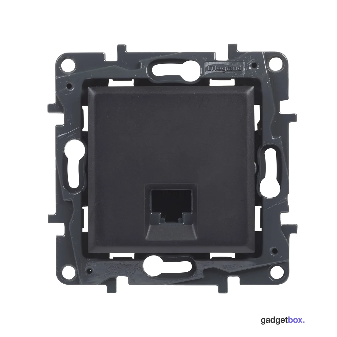 Информационная розетка одинарная Niloe Step RJ45 Кат.6 UTP Чёрный