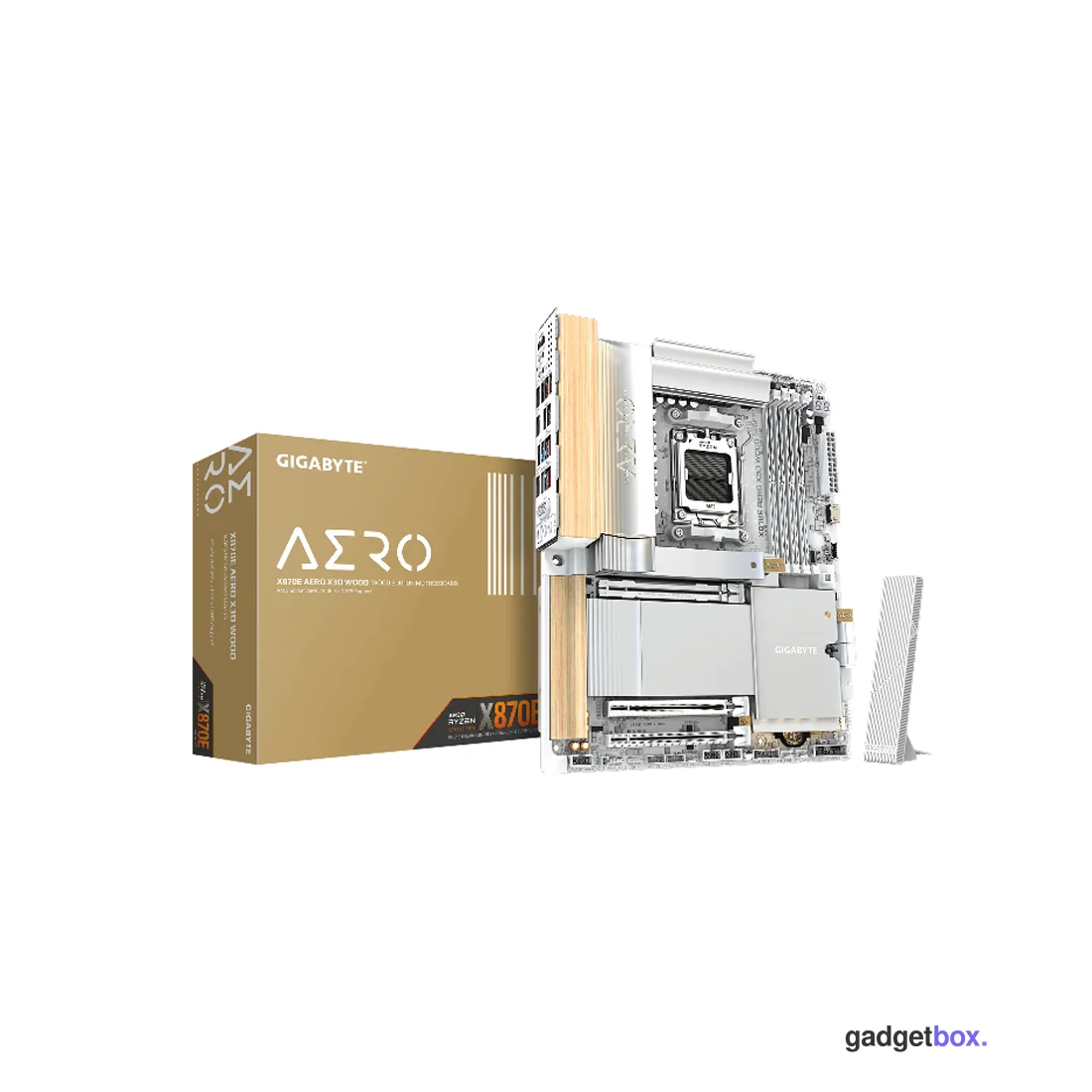 Материнская плата Gigabyte X870E AERO X3D WOOD