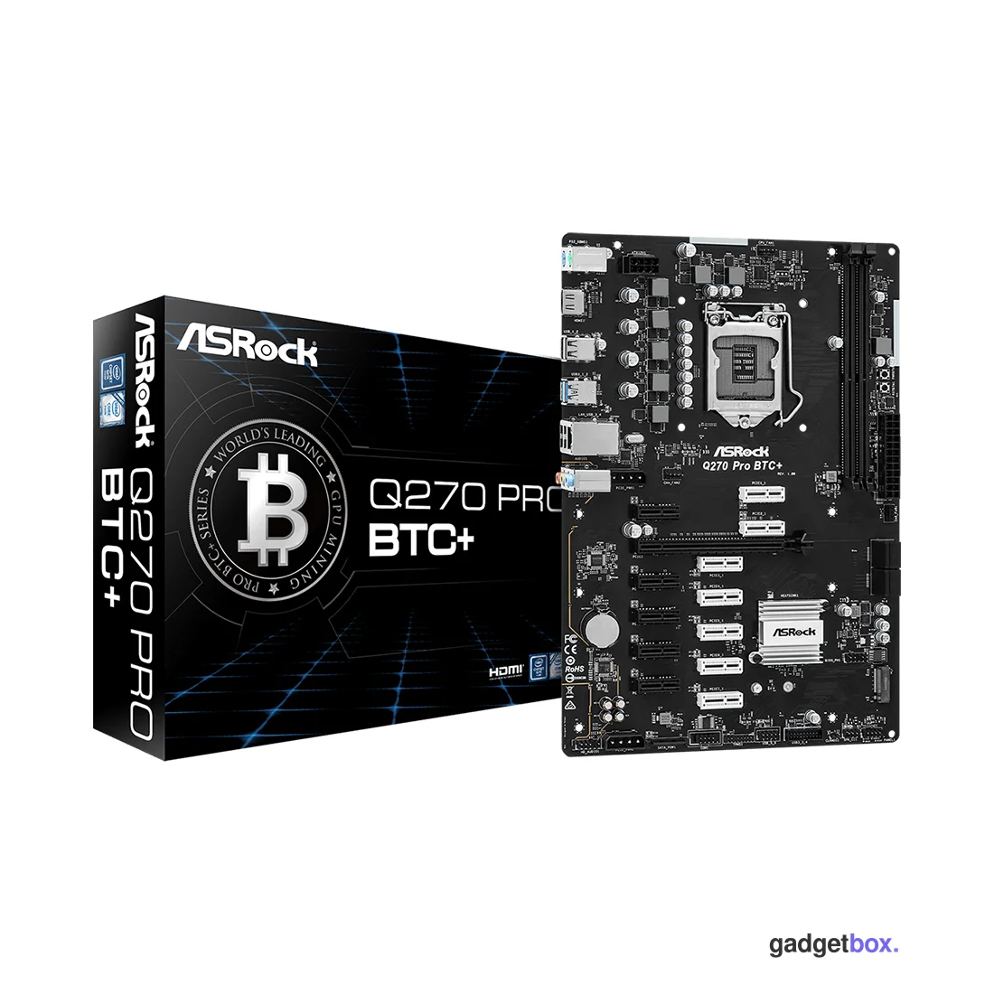Материнская плата ASRock Q270 PRO BTC+