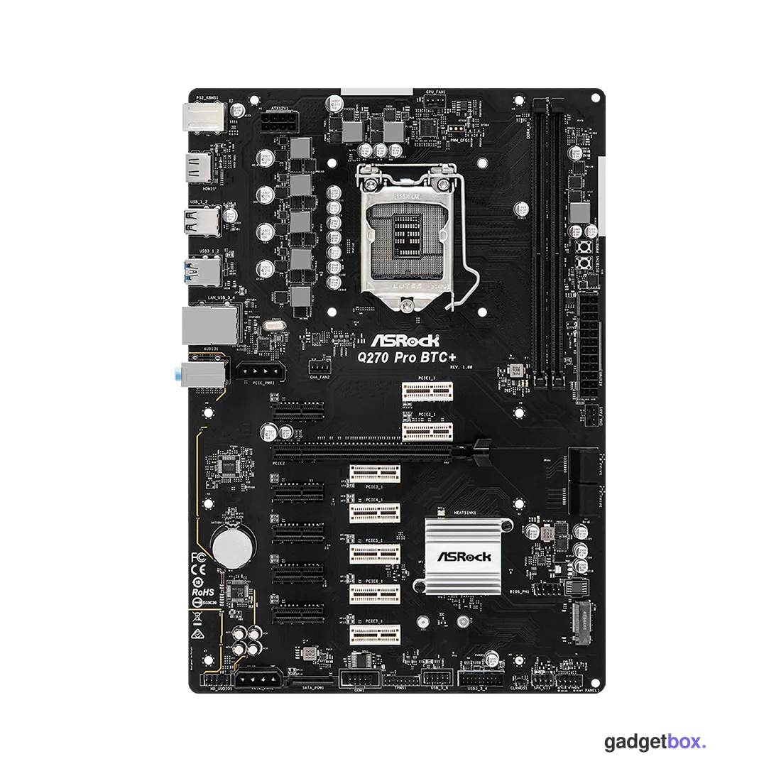 Материнская плата ASRock Q270 PRO BTC+