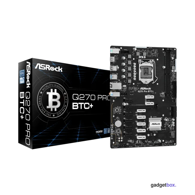 Материнская плата ASRock Q270 PRO BTC+