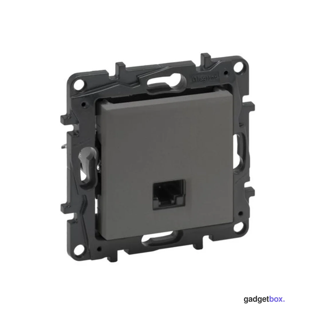 Информационная розетка одинарная Niloe Step RJ45 Кат.5e UTP Сталь