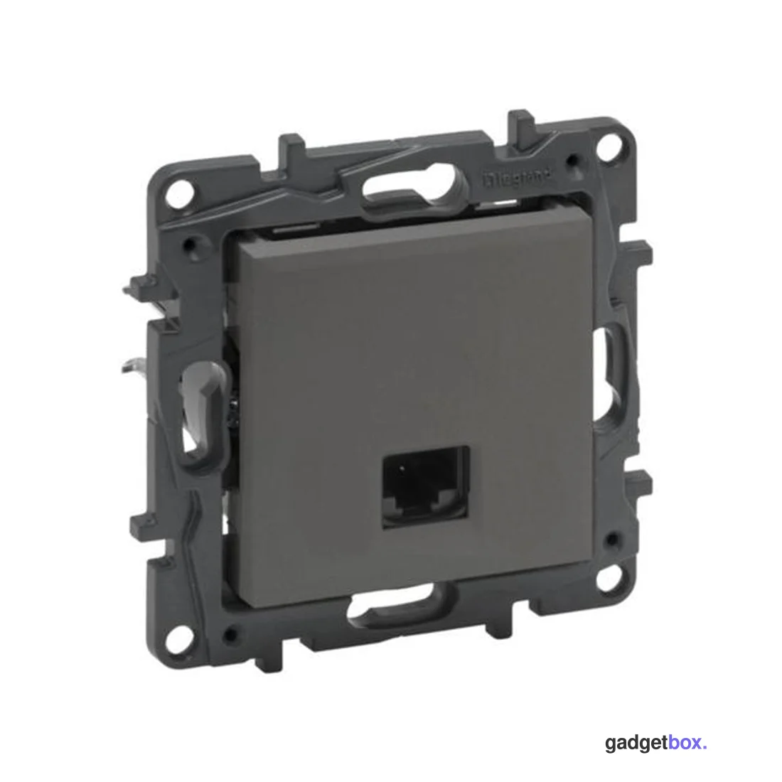 Информационная розетка одинарная Niloe Step RJ45 Кат.6 UTP Сталь