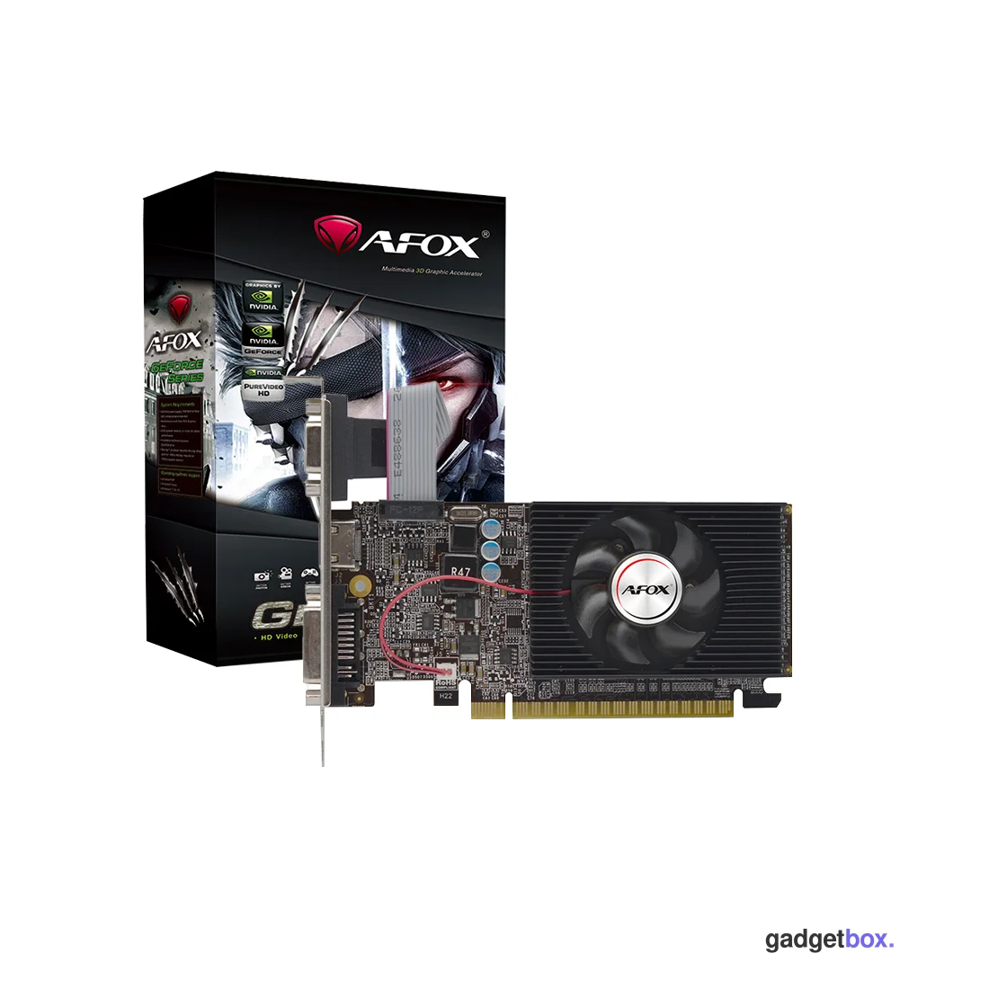 Видеокарта AFOX GT610 2GB D3 LP Single Fan (AF610-2048D3L7-V8)