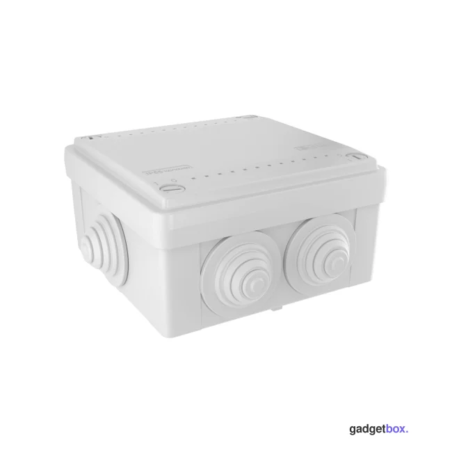 Коробка ответвительная с 6 кабельными вводами DKC 53801 д.25мм IP55, 100х100х50 мм