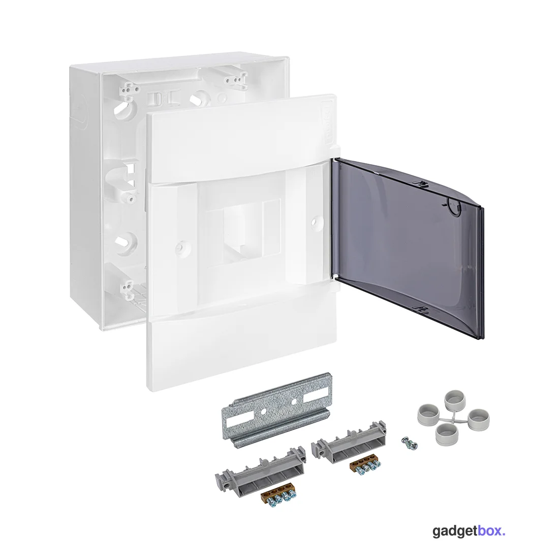 Щит навесной Legrand Practibox S 1х4 IP40 Дымчатая дверь