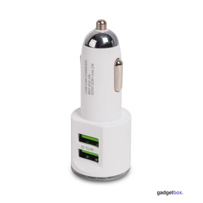 Автомобильное зарядное устройство LDNIO DL-C29 2*USB Type-C Белый