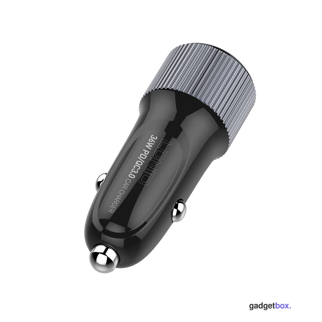 Автомобильное зарядное устройство LDNIO C510Q 2*USB（A,C) Lightning Чёрный