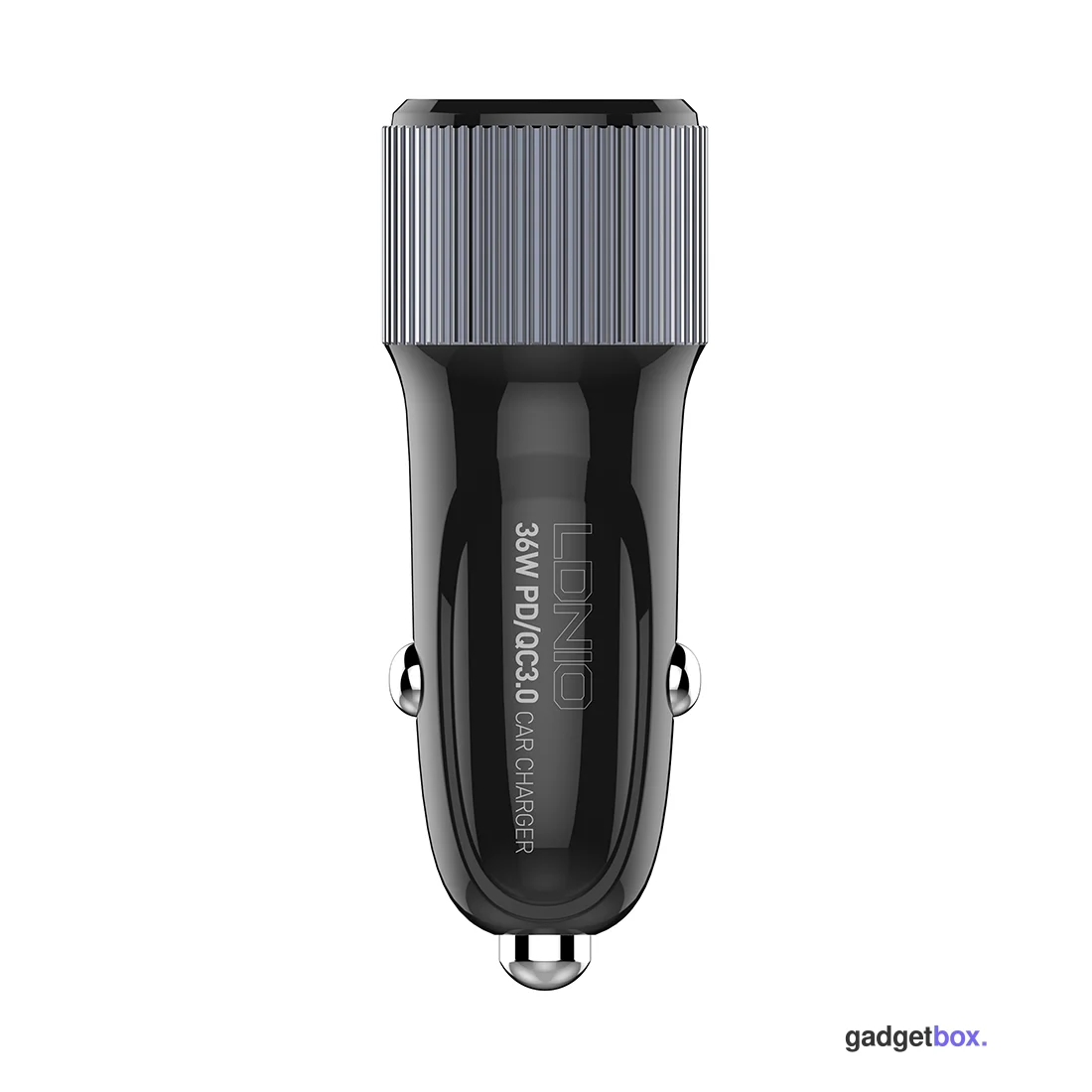 Автомобильное зарядное устройство LDNIO C510Q 2*USB（A,C) Lightning Чёрный